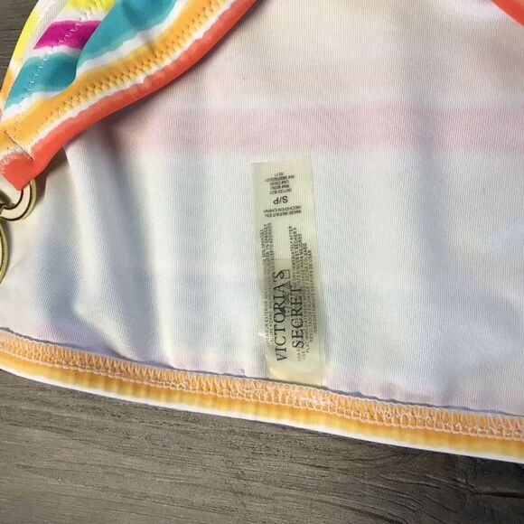 Victoria's Secret Women’s Two Piece Swim Suit Muliticolored Striped Size S/P - Picture 3 of 11